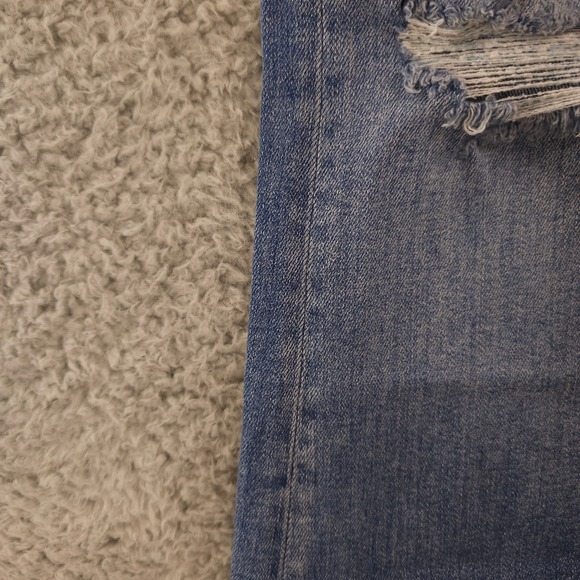 Pilcro Jeans Women 30 Blue The Icon Flare Distressed Stretch Denim Anthropologie - Picture 16 of 16